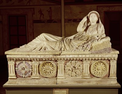 The Sarcophagus of Larthia Seianti by Etruscan